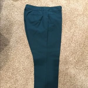 Loft Green Riviera work pant, Julie cut